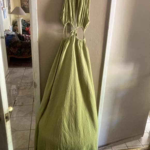 SHEIN Olive Green Backless Dress - Picture 5 of 5